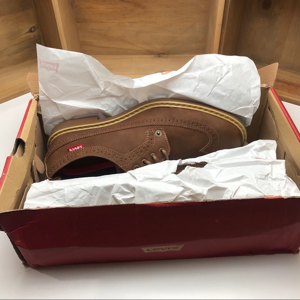 Levi’s Tindal UL Dark Tan Oxfords - Picture 12 of 13
